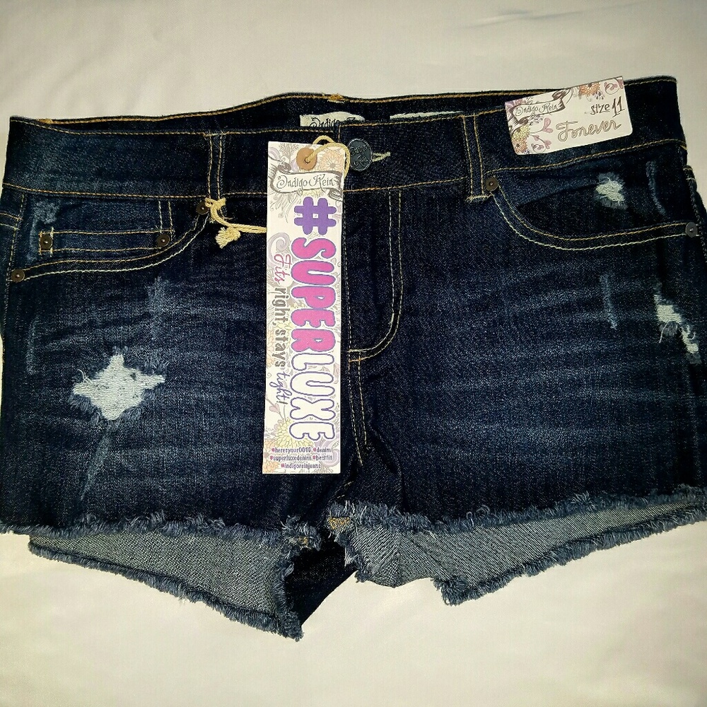 Denim shorts